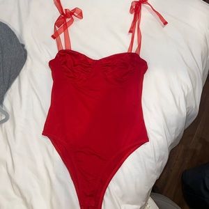 Princess Polly Red bodysuit